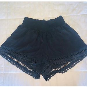 blue Abercrombie and Fitch shorts